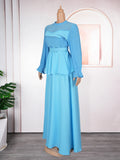 African Dresses for Woman Party 2025 Plus Size Fashion Dashiki Ankara Chiffon Wedding Gowns Elegant Turkey Muslim Maxi Dress
