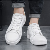 Men's Red Soled Casual Shoes Four Seasons Minimalist Board Shoe Mens Spring and Autumn Genuine Leather Sports Shoes Sneakers