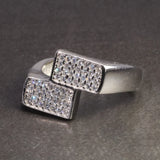 Real Silver Mens Rings Simulated Diamond Hip Hop Pinky Bridesmaid Jewelry Fine Jewelry