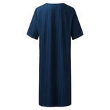 Muslim Men Clothing Galabia Islam Thobe Oman Robes Pocket Design Round Neck Saudi Arabia Man Solid Color Thobe For Men
