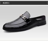 Men's plus size casual leather shoes Four Seasons new outdoor anti slip comfort walking shoes business Half support leather shoe