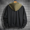 Plus Size Hooded Men 8XL Autumn Winter Mens Fake Two Pieces Loose Jackets Coats Outwear Man Fashion Casual Clothing Top