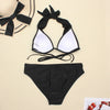 Women's Swimwear 2022 Push Up Bikini Two Pieces Swimsuits Halter Bandage Bathing Suits Sexy Thong Bikini Sets Summer Beach Wear