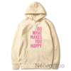 Plus Size Do What Makes You Happy Simple Letter Printed Hoodie Women Men Autumn Winter Clothing Sweatshirt Sudaderas Pullover
