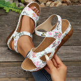 Women's Sandals 2025 Summer Sandals Women Heels Sandals Casual Wedges Footwear Summer Shoes Woman Soft Heeled Shoes