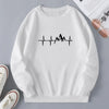 Mens Tracksuit  O Neck Pullover Hot Sales Printing Sweatshirt Black White 2 Color Casual Jogging Versatile Tops Clothing S-4XL