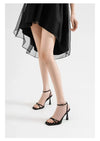 Women High Heels Rome Sandals Sexy Summer Shoes Open Toe Slippers 2025 Trend Party Dress New Slingback Sandalias Pumps Mujer