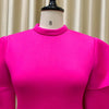 Elegant Party Dresses for Woman 2024 New O Neck Ruffles Sleeve High Waisted Asymmetric Mid Calf Luxury Birthday Dinner Vestidos