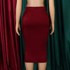 Sexy Skirts for Women Bodycon High Waisted Zipper Closure Ruffles Mid Calf Fashion Elegant African Office Work Pencil Skirts New