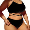 Plus Size Swimwear Women 2025 Big Size Bikini Set 3-Piece Swimsuit Sexy Swimming Suit Beach Wear Bathing Suit Monokini Swimdress