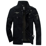 Spring Autumn New 100% Cotton Men Outwear Fashion Casual Outdoor Jacket Mens Brand High-Quality Jackets Coat Men Bomber Jacket