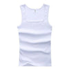 HOT Summer Plus Size Male Clothes Tank Tops 100% Pure Cotton Sleeveless Fitness T-shirt Elastic Bodybuilding Vest For Men Women