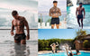 Mens Swim Trunks with Zipper Pockets Mesh Liner Summer Beach Board Shorts Quick Dry Swimming Bathing Suit Swimsuit Swimwear