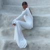 Women's Clothing 2025 Autumn New Style High-end Temperament Sexy Backless Dress Long Skirt Slim Fit Long Sleeved Dress