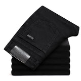 Men Plus Size Jeans 38 40 Slim Skinny Stretch Straight Classic Version of Simple Black Denim Pants Male Brand Clothing