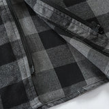 Mans Clothes Shirt Fashion Mens Hooded Lined thin Jacket Long Sleeve Lumberjack Padded Shirt Work Shirt Plaid