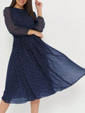 Women Dress 2025 Fashion Spring Summer Latest Unique Leisure Vacation Storm Point Long Sleeved Long Skirt Dress Women's Clothing