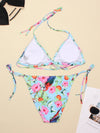 Women's Swimwear 2022 Push Up Bikini Two Pieces Swimsuits Halter Bandage Bathing Suits Sexy Thong Bikini Sets Summer Beach Wear