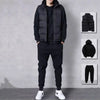 Casual Suit Men's Autumn New Style Loose Plus Size Trend Sweaters and Trousers Sports Casual Three-piece Set