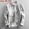 Plus Size 6XL 7XL Men's Casual Cotton Linen Shirt Formal Retro Long Sleeve Soft Loose Shirts Male Oversized Clothing Shirts Tops