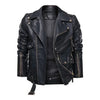 PLUS Size Leather Coats Male Luxury Brand Winter Mens Fashion Motorcycle PU Leather Jacket Cool Zipper Pockets Leather Jacket