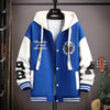 Trendy Spring Autumn Sweatshirt Men's Jacket for Youth Large Size Cool School Uniform Middle School Student Men's Wear Ballpark