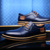 Mens Shoes Hand Sewn Cowhide Leather Shoes Men's Casual Loafers Plus Size 38-48