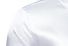 Nightclub Dress Red Satin Shirts Men Clothing Silk Like Long Sleeve Roupas Masculinas Mens Sexy Wedding Party Button Up Shirts