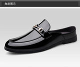 Men's plus size casual leather shoes Four Seasons new outdoor anti slip comfort walking shoes business Half support leather shoe