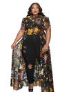 Blouses for Women Fashion 2025 Summer Lady Elegant Chiffon Blouse Plus Size Dress Tops 4xl 5xl Wholesale Bulk Dropshipping