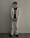 Y2k High Street Apparel Loose Trendy Oversized Casual Pants Men's Retro Fashion Harajuku Embroidered Pattern Wide Leg Pants