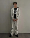 Y2k High Street Apparel Loose Trendy Oversized Casual Pants Men's Retro Fashion Harajuku Embroidered Pattern Wide Leg Pants