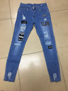 Punk Plus Size Pants Men Skinny Ripped Hole Patchwork Jeans Slim Pencil Denim Hip Pop Trousers Autumn Winter Streetwear Men's