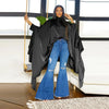 SOMO Plus Size Women Clothes Pleated Long Cape Shirt Bat Full Sleeve Irregularity Blouse Top One Size Loose Dropshipping 2023
