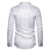 2025 New Men Fashion Medieval Floral Black Dress Shirts Stylish Long Sleeve Steampunk Shirt Men Party Club Bar Social Shirt Male