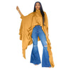 SOMO Plus Size Women Clothes Pleated Long Cape Shirt Bat Full Sleeve Irregularity Blouse Top One Size Loose Dropshipping 2023
