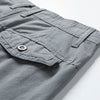 Summer thin multi pocket pure cotton workwear shorts men's oversized loose straight leg five point casual over knee beach shorts