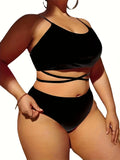 Plus Size Swimwear Women 2025 Big Size Bikini Set 3-Piece Swimsuit Sexy Swimming Suit Beach Wear Bathing Suit Monokini Swimdress