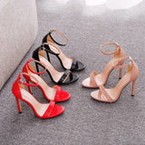 Summer Women Sandals Shoes Outdoor Ladies High Heels Shoes Luxury Designer 12cm Fashion Party Shoes High Heels Sandals 44 45 46