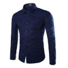 Mens Casual Shirts 2025 Single Breasted Men Slim Fit Dress Long Sleeve Shirts Soild Male Social Shirts Designer Chemise Homme