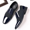 Men Dress Shoes For Men Oxfords PU Leather Shoes Lace Up Formal Black Leather Wedding Party Shoes Casual Luxury Brand Men's 2023