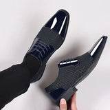 Men Dress Shoes For Men Oxfords PU Leather Shoes Lace Up Formal Black Leather Wedding Party Shoes Casual Luxury Brand Men's 2023
