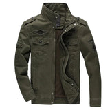Spring Autumn New 100% Cotton Men Outwear Fashion Casual Outdoor Jacket Mens Brand High-Quality Jackets Coat Men Bomber Jacket
