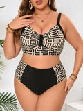 Designer Plus Size Bikini Swimsuits For Women Clothing 2025 Swimwears Women's Large Size Tankini Big Swimwear Bathing Suit Woman