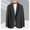 plus Size Men's Fashion Suit 2025 High Quality Slim Fit Solid Color Hipster Casual Coat for Spring Autumn