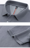 100% pure cotton summer new fashionable men's shortsleeved luxury customized business polo shirt exquisite embroidery Tshirt top