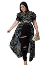 Blouses for Women Fashion 2025 Summer Lady Elegant Chiffon Blouse Plus Size Dress Tops 4xl 5xl Wholesale Bulk Dropshipping
