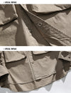 Men Oversize Loose Casual Long Sleeve Outdoor Cargo Shirts Cityboy Streetwear Fashion Plus Size Washed Cotton Shirt Blouse