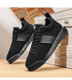 2025 New Shoes for Men Leather Casual Shoe Fashion Lace-up Leisure Striped Flat Shoes for Man Spring Autumn Cool Loafers