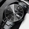 ORUSS Relogio Feminino Couple Watch Men Quartz watch for Lovers Luxury Womens wristwatch Week Display Stainless Steel Waterproof